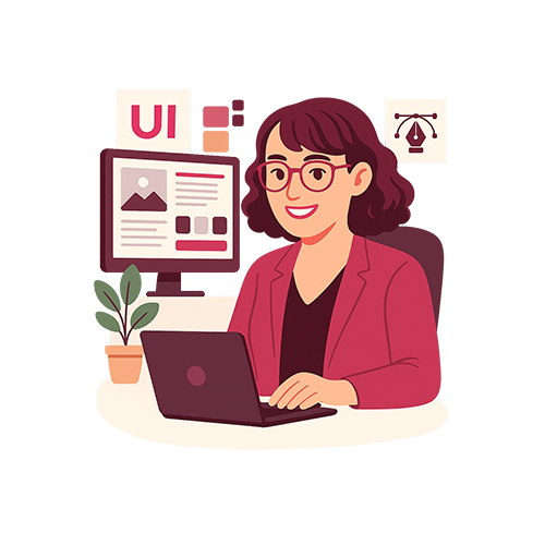 Illustration réalisée sous Illustrator de Noémie Bouton webdesigner UI à Bordeaux